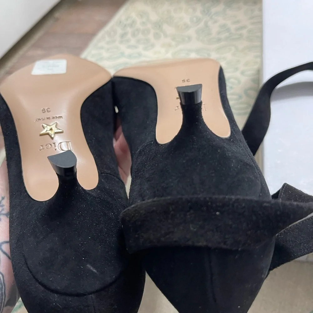 Dior Black Suede Heels - Picture 4 of 9